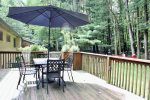 Large deck with outdoor dining
